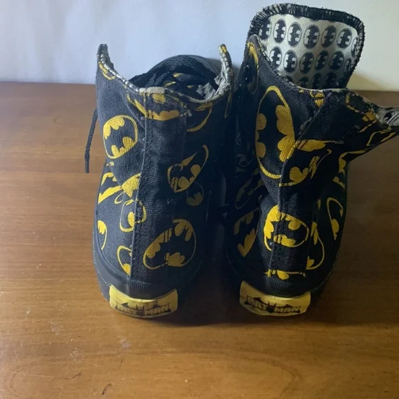 Vintage Converse Batman High Top Sneakers Size 4 - Picture 2 of 5